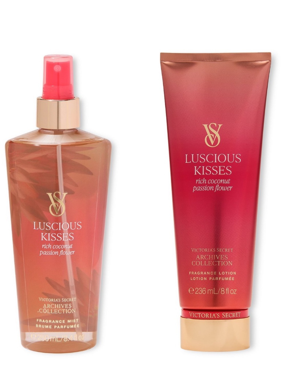 VS LUSCIOUS KISSES MIST/LOTION NWT